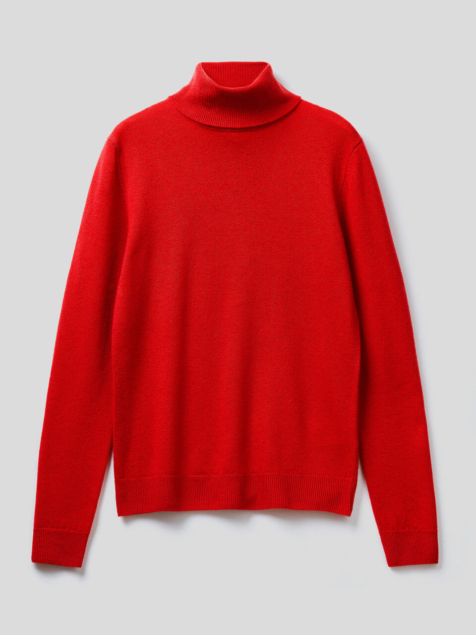 Maglione dolcevita in pura lana vergine image number 1