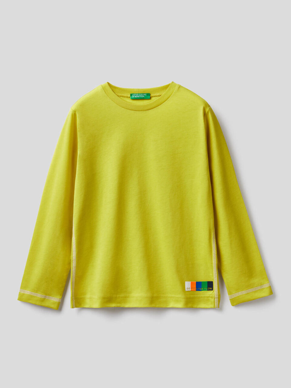 T-shirt manica lunga 100% cotone image number 1