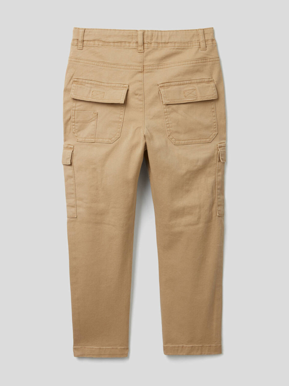 Pantaloni cargo in cotone elasticizzato image number 2