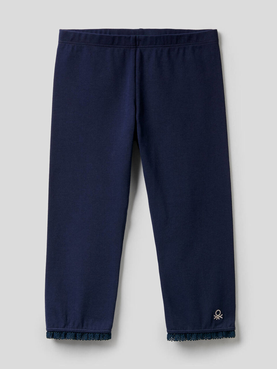 Leggings a 3/4 in cotone elasticizzato image number 1