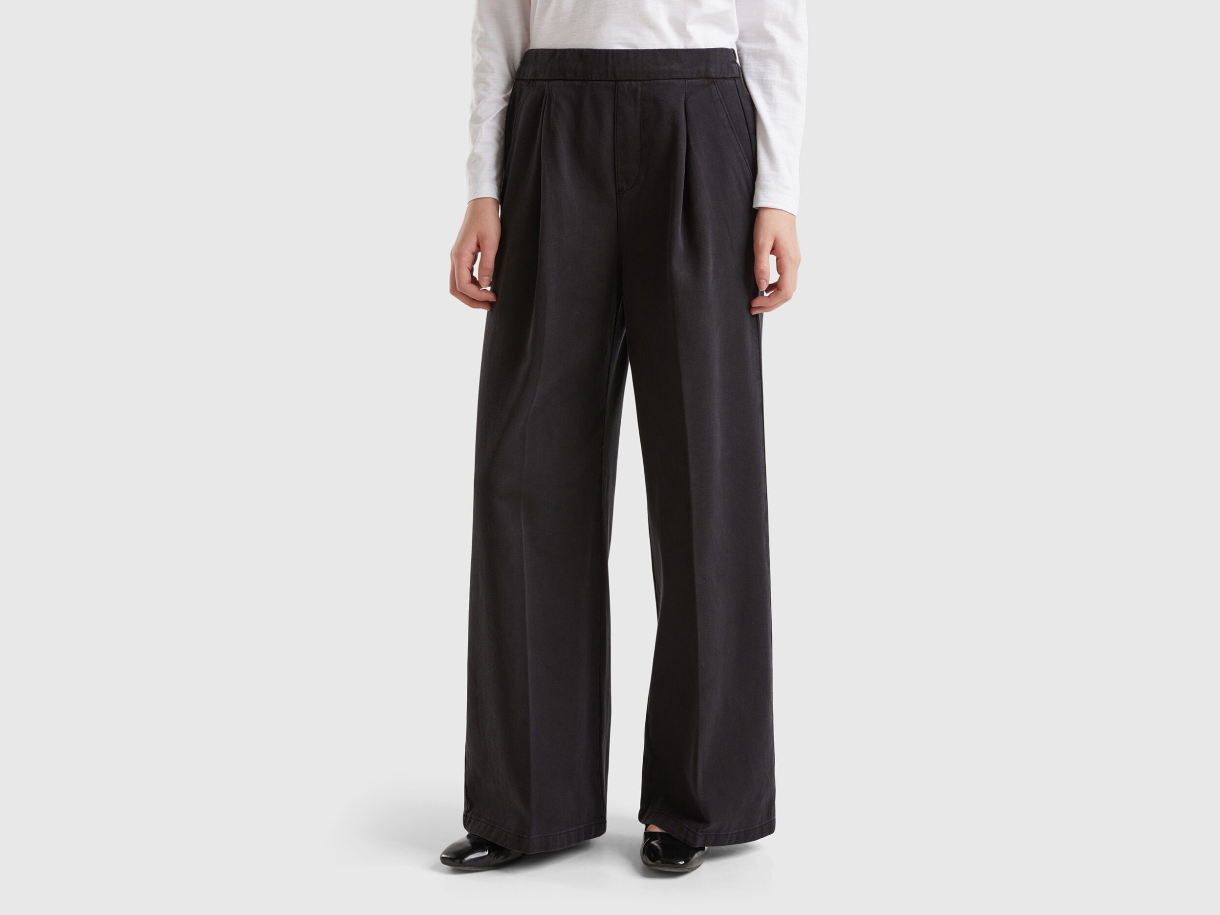 Benetton pantaloni palazzo clearance