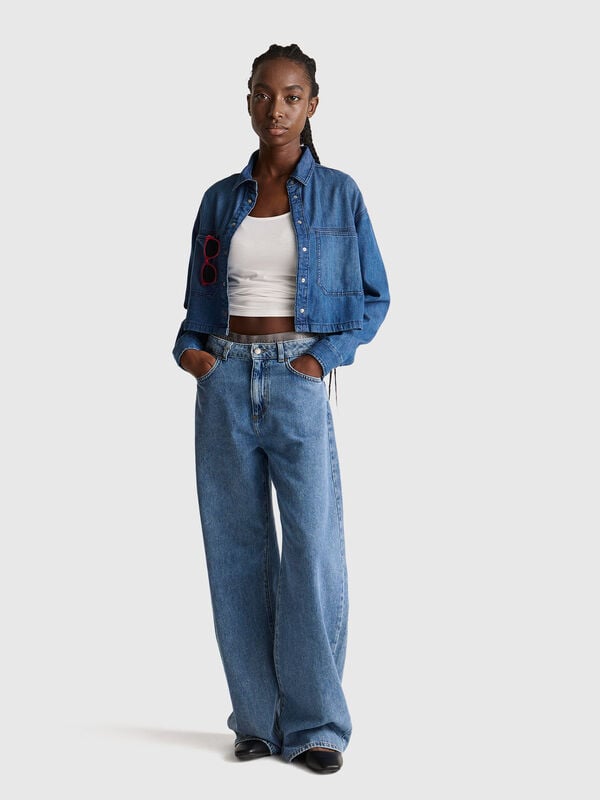 Jeans wide fit Donna