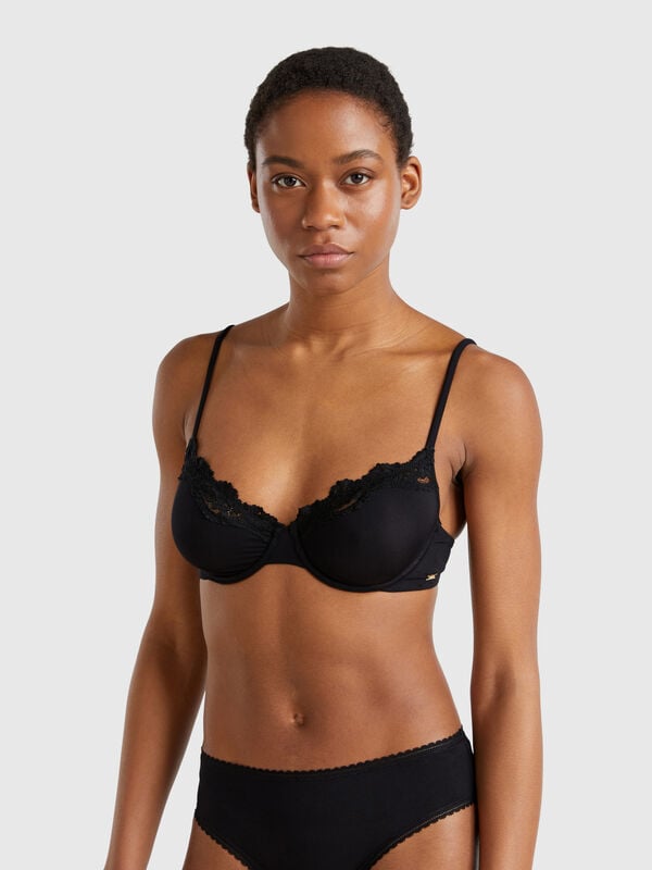 Reggiseno con ferretto e pizzo Donna