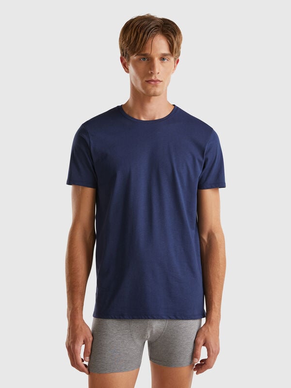 T-shirt in cotone a fibra lunga Uomo