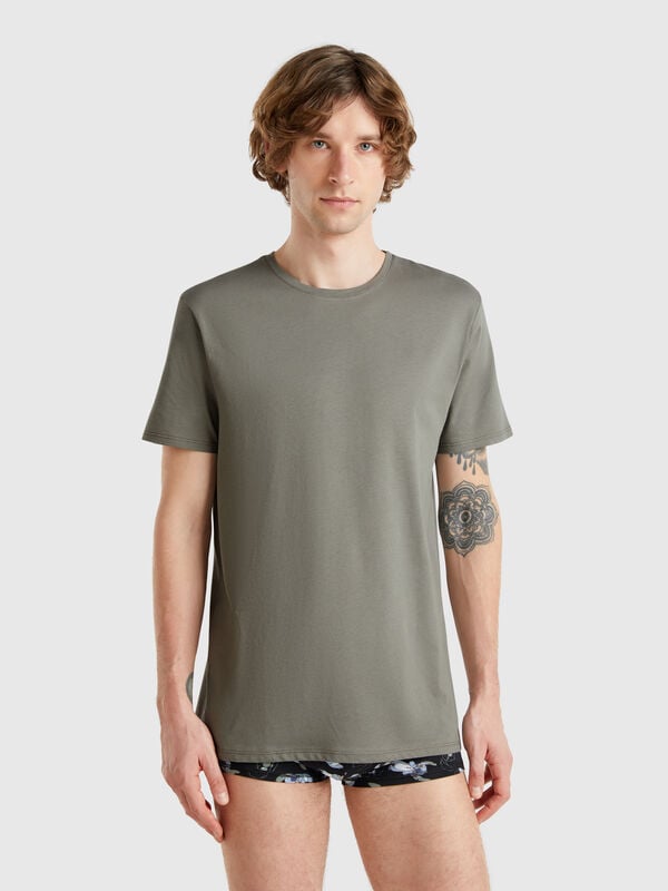 T-shirt in cotone a fibra lunga Uomo
