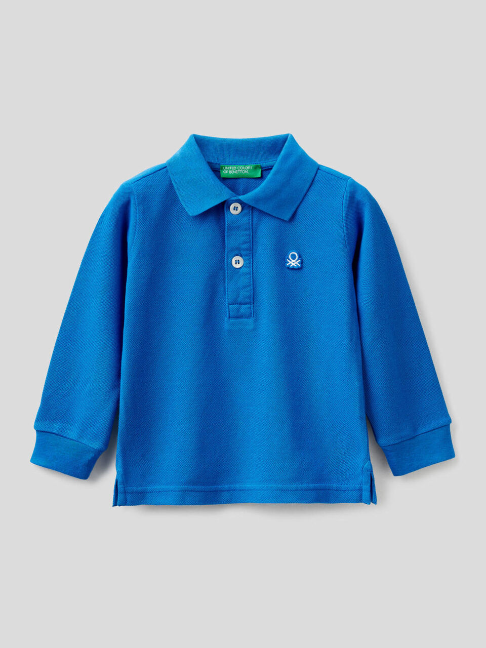 Polo manica lunga in cotone biologico image number 1