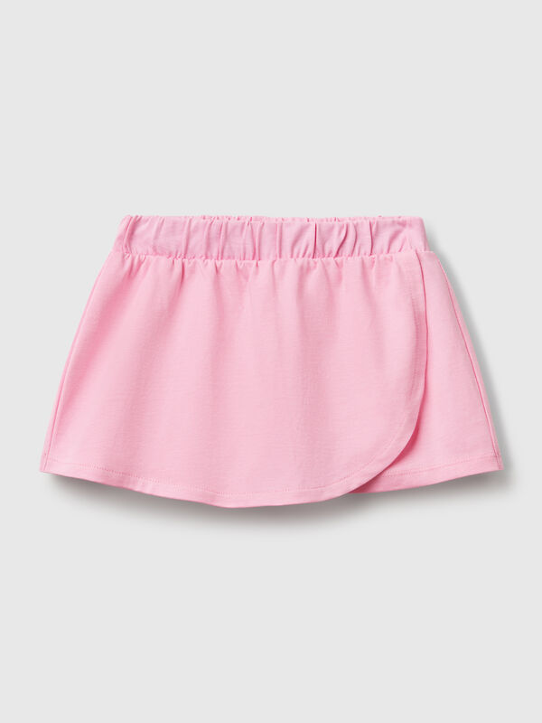 Gonna pantalone in puro cotone Bambina