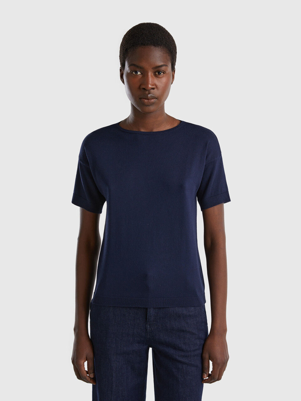 Maglie Manica Corta Donna Cotone Tricot Acquista Online
