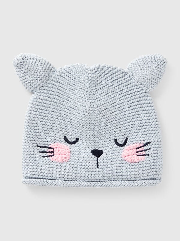Cappellino tricot con applicazioni Baby