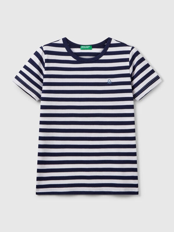 Maglietta a righe 100% cotone Bambino