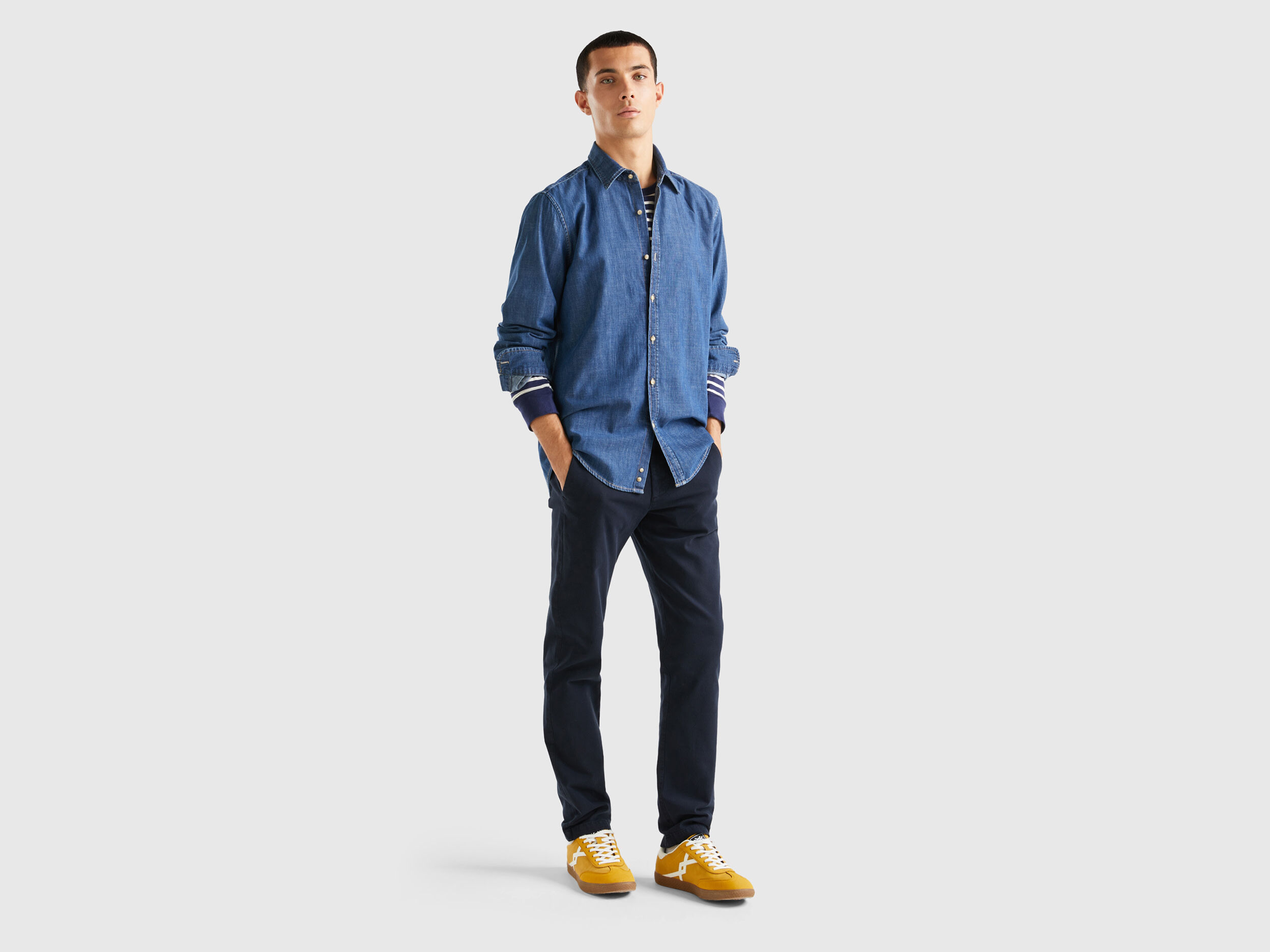 Camicia jeans benetton online