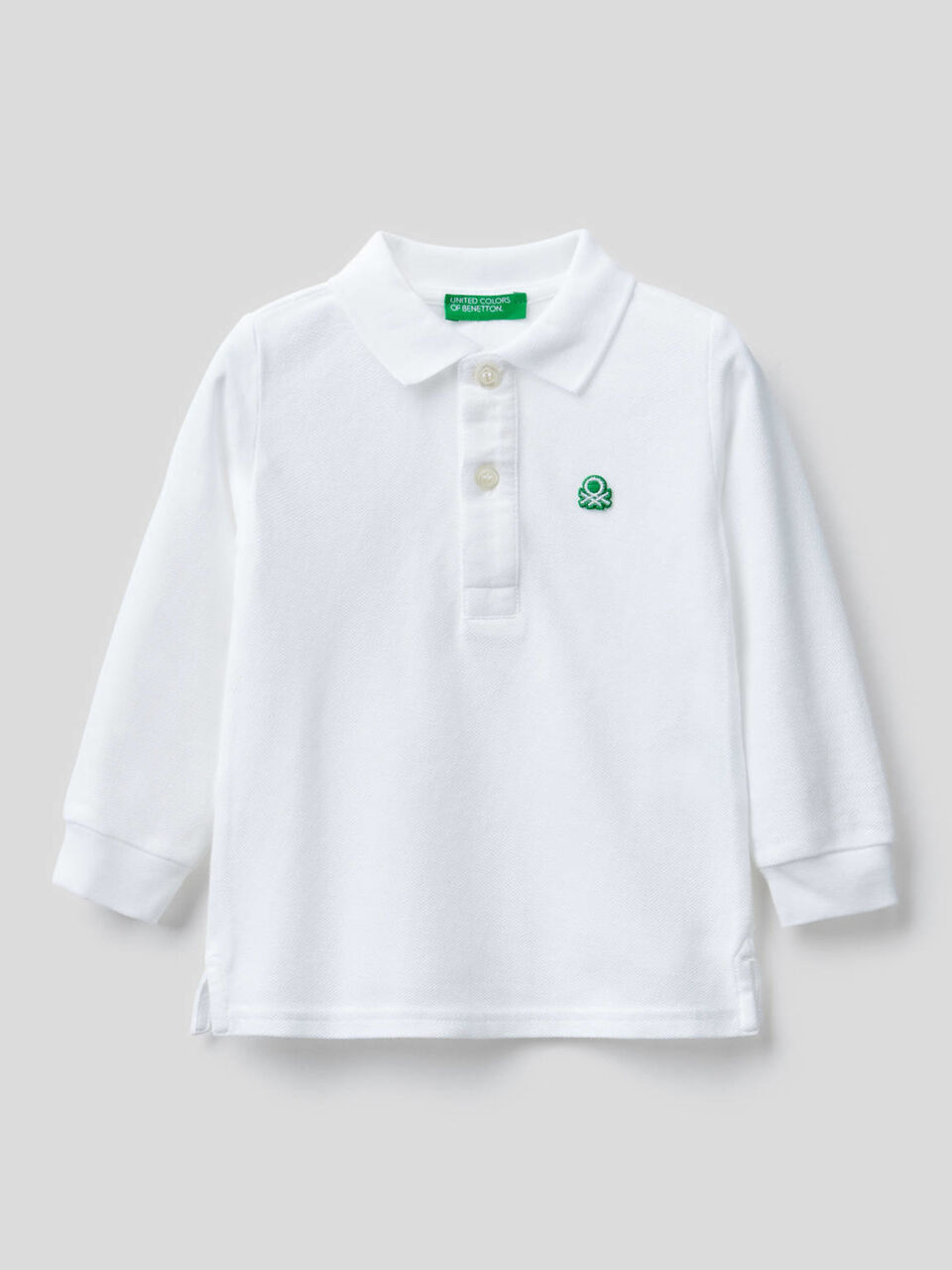 Polo manica lunga in cotone biologico image number 1
