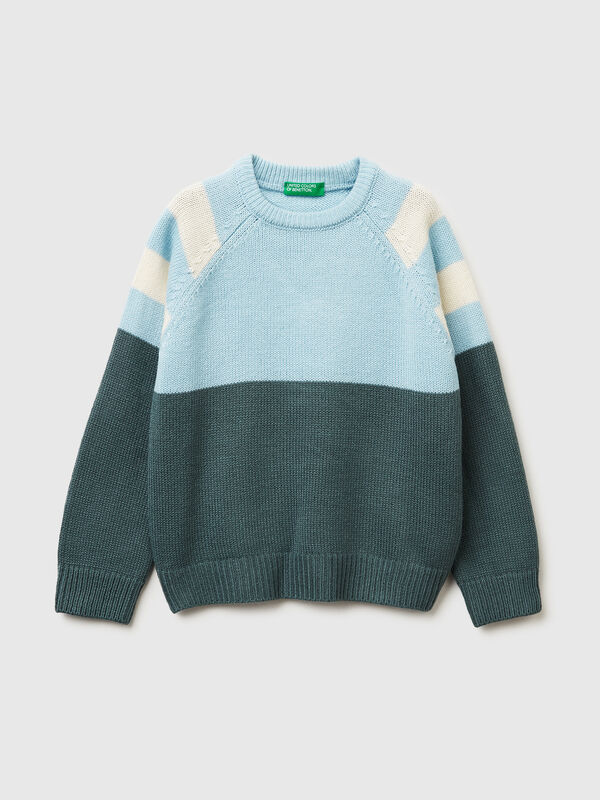 Maglioncino color block Bambino