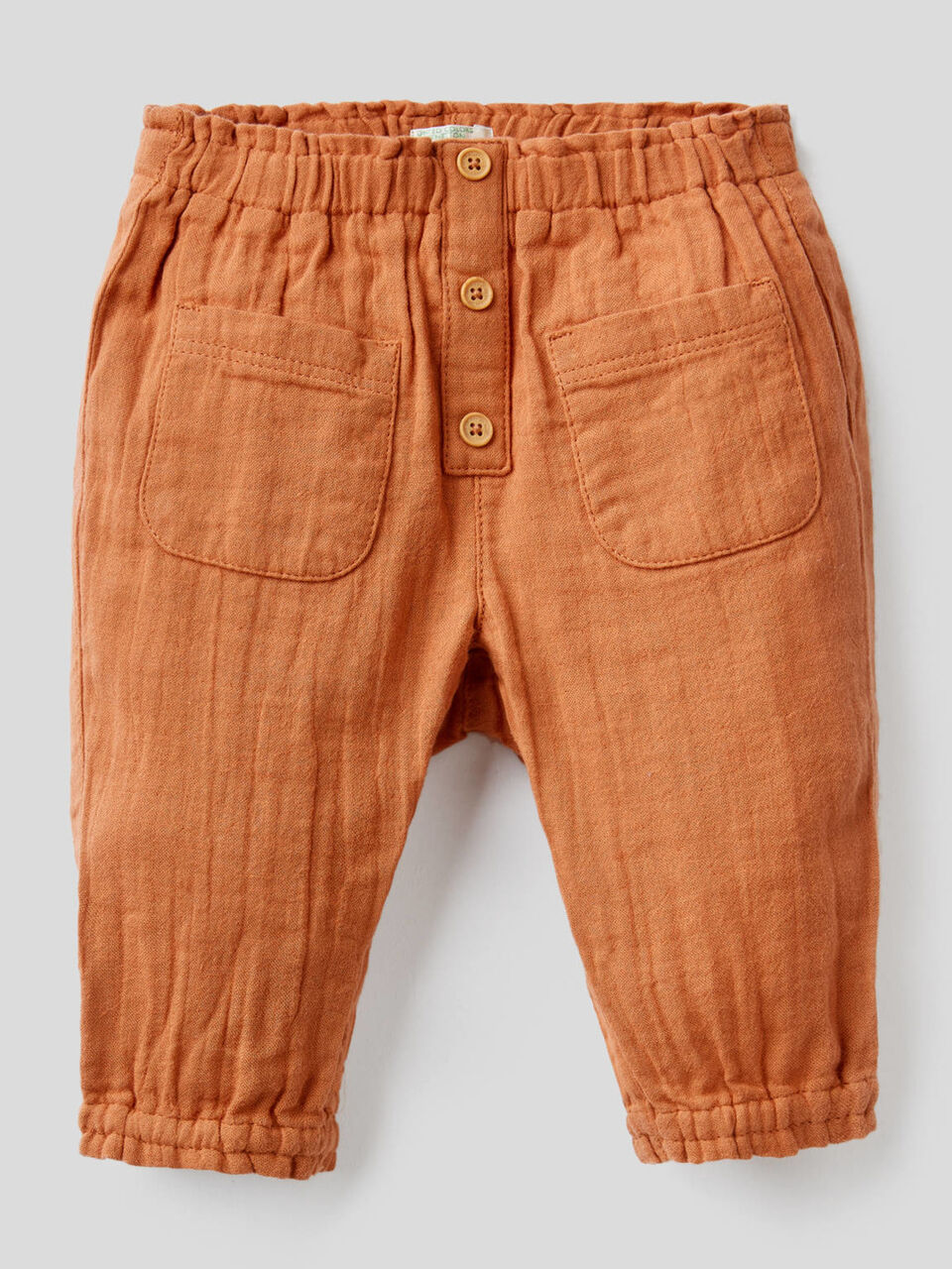Pantaloni con vita e fondo arricciati image number 1