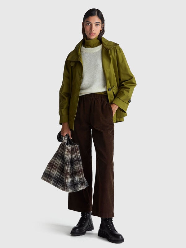 Pantaloni ampi in velluto Donna