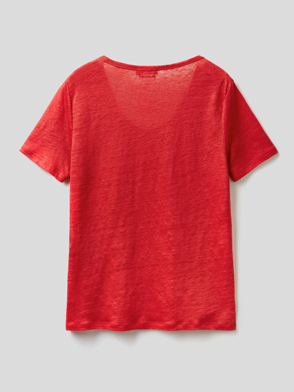 T-shirt girocollo in puro lino image number 2