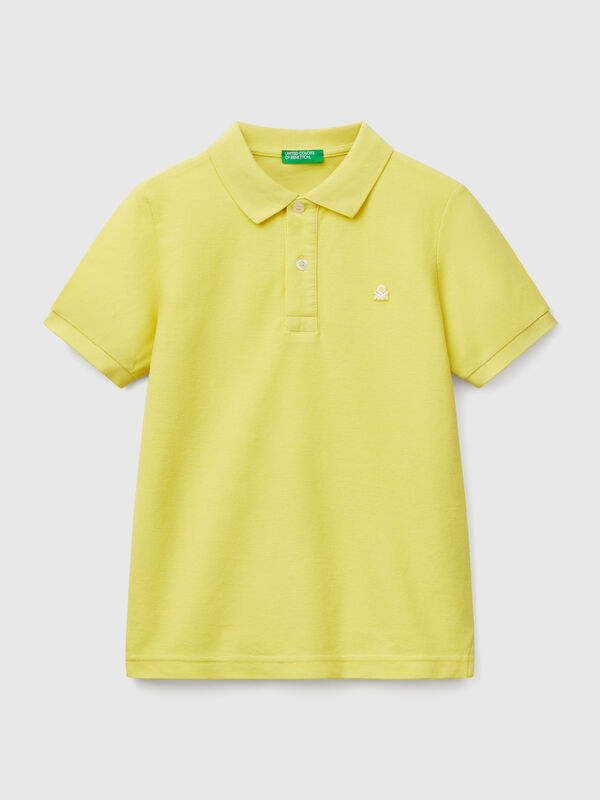 Polo slim fit in puro cotone Bambino
