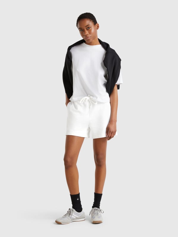 Shorts con elastico logato Donna