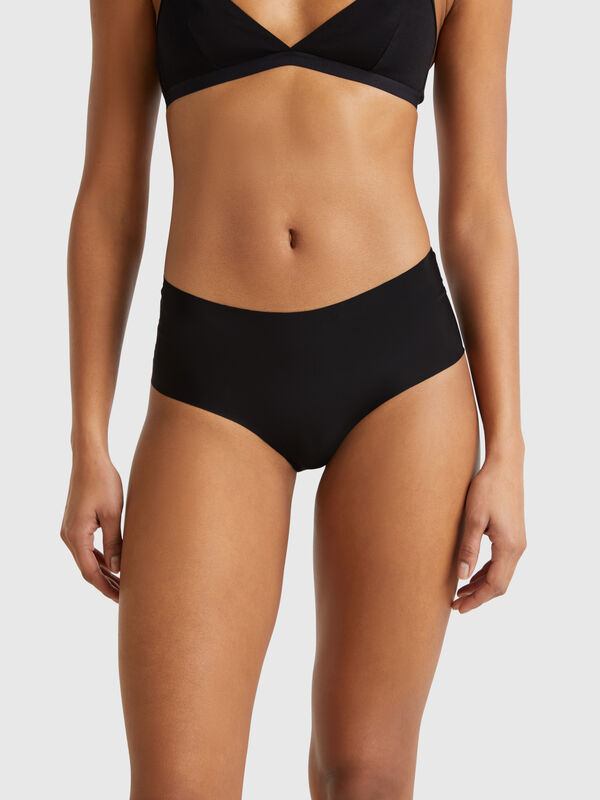 Culotte elasticizzate con pizzo Donna