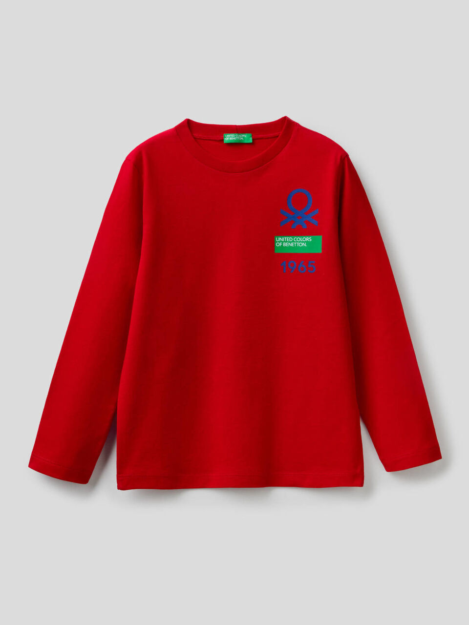 T-shirt manica lunga in cotone biologico image number 1