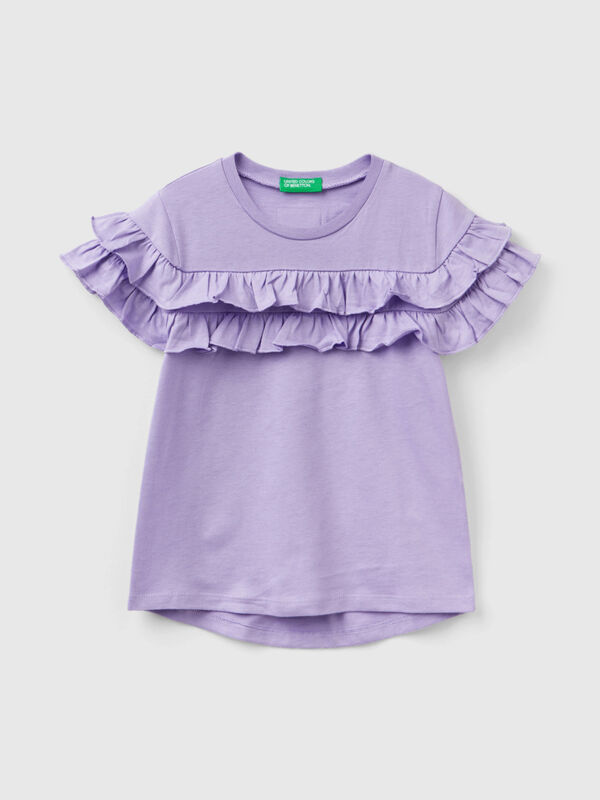 T-shirt con rouches
