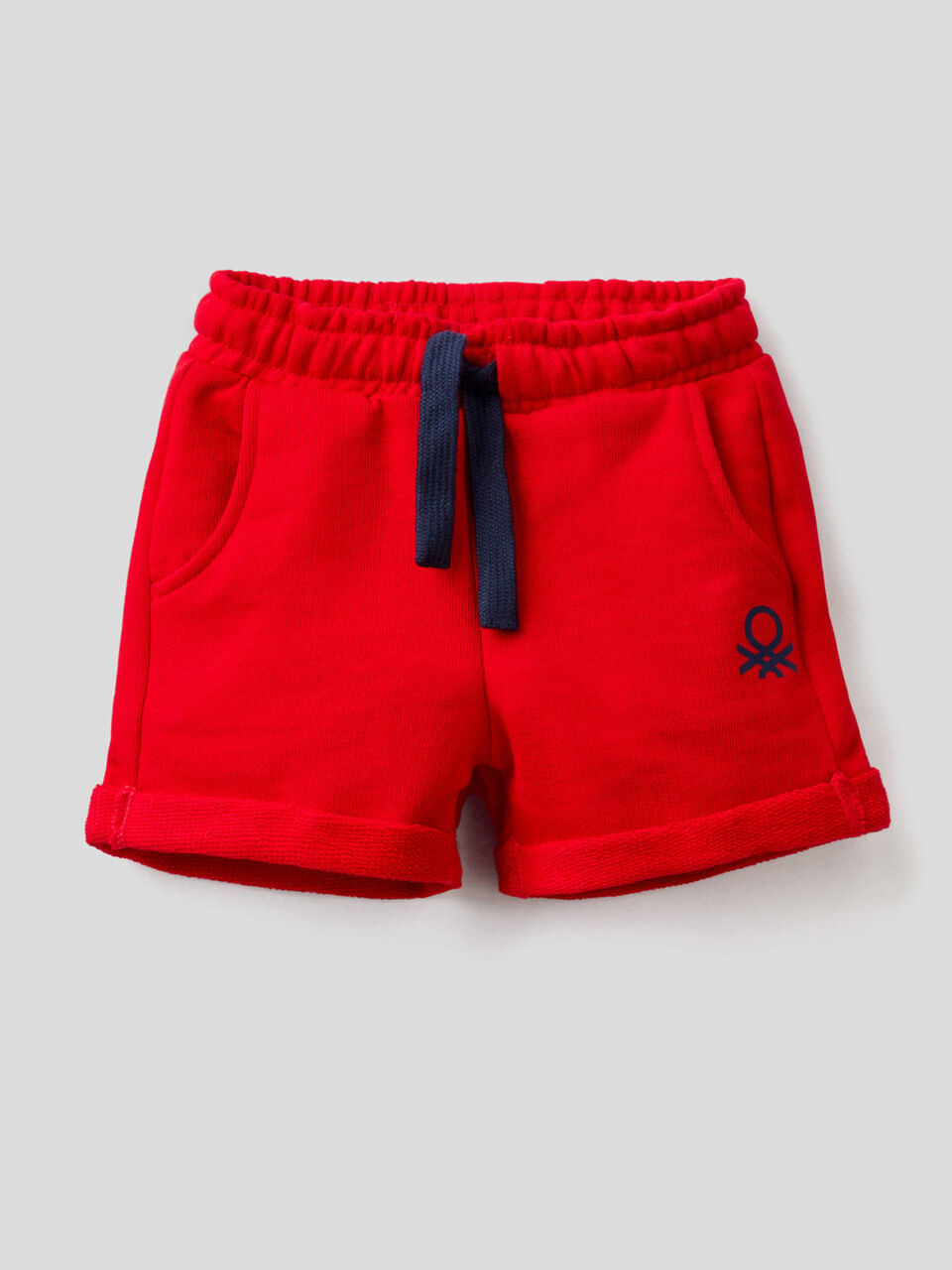 Pantaloni corti in felpa di 100% cotone image number 1