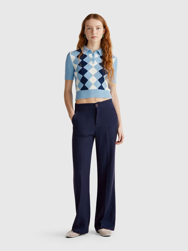 Pantaloni in puro lyocell Donna
