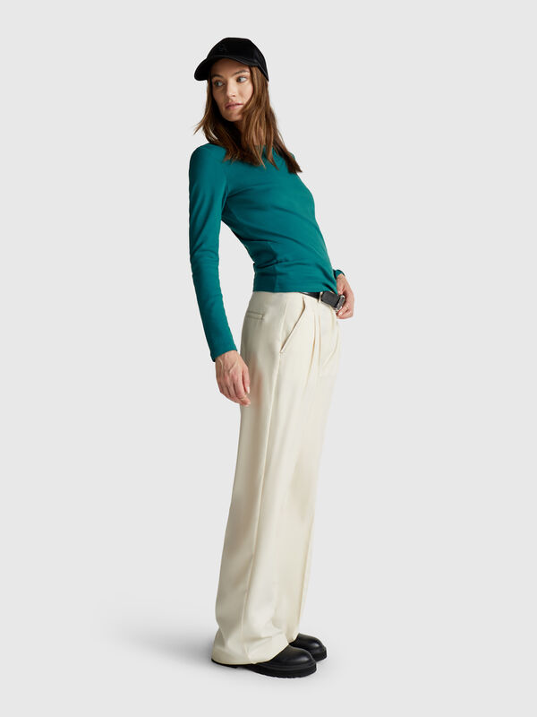 T-shirt manica lunga 100% cotone Donna
