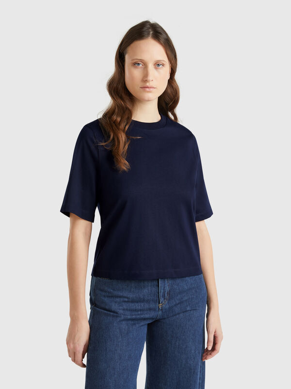 T-shirt boxy fit 100% cotone Donna
