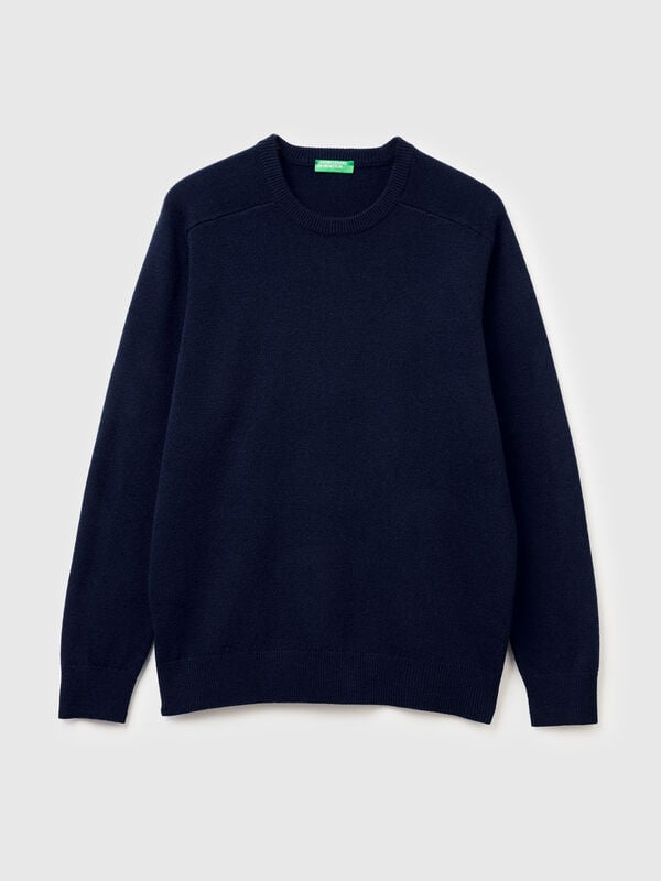 Maglia girocollo in pura lana Merino Uomo
