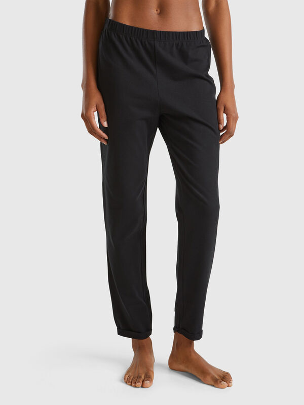 Pantaloni in caldo cotone stretch Donna