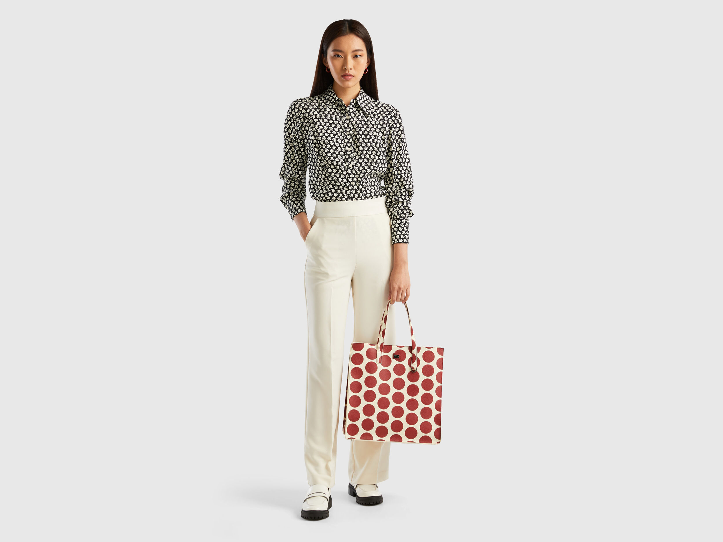 Pantaloni discount eleganti benetton