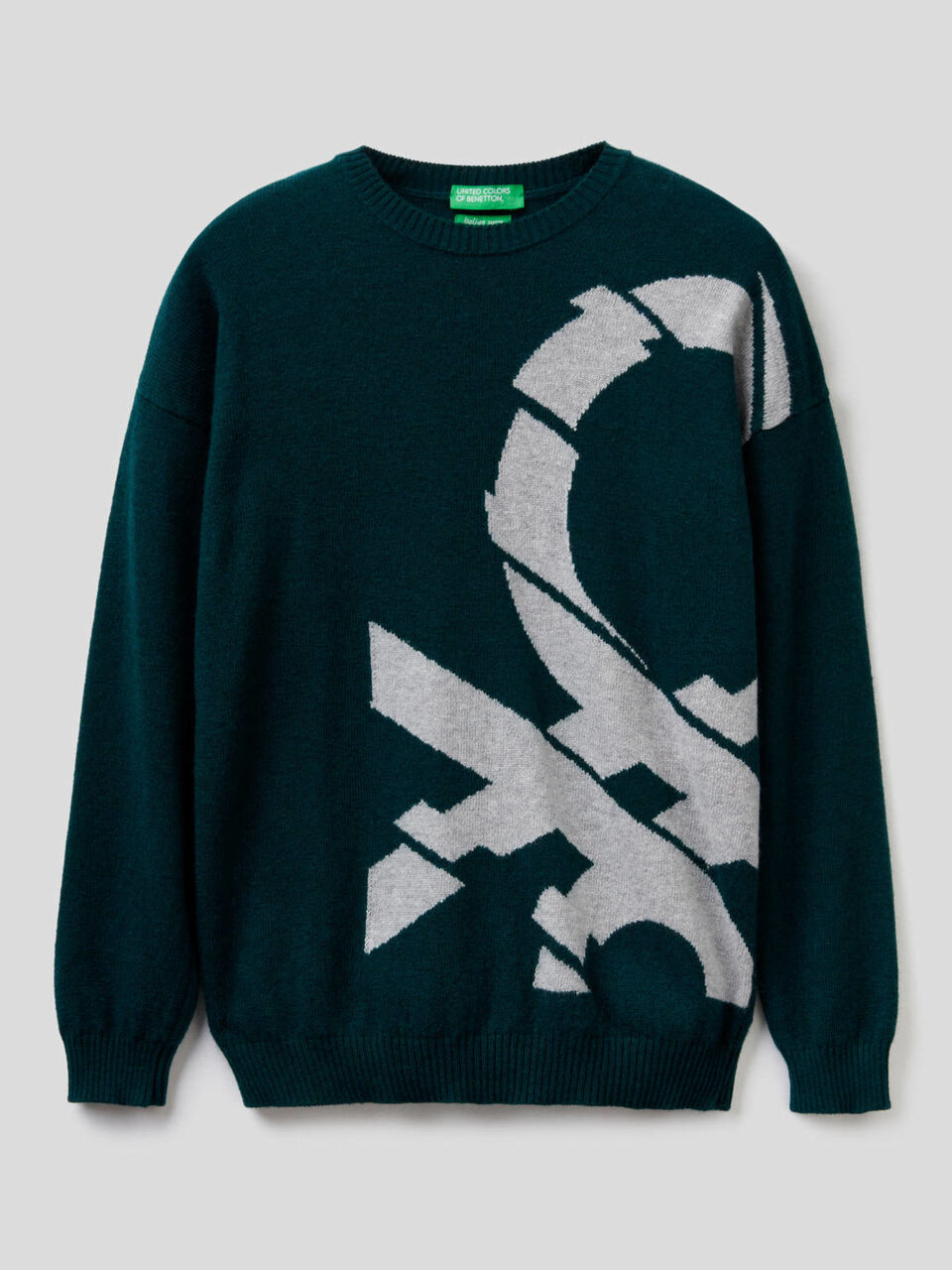 Maglia con logo ad intarsio image number 1