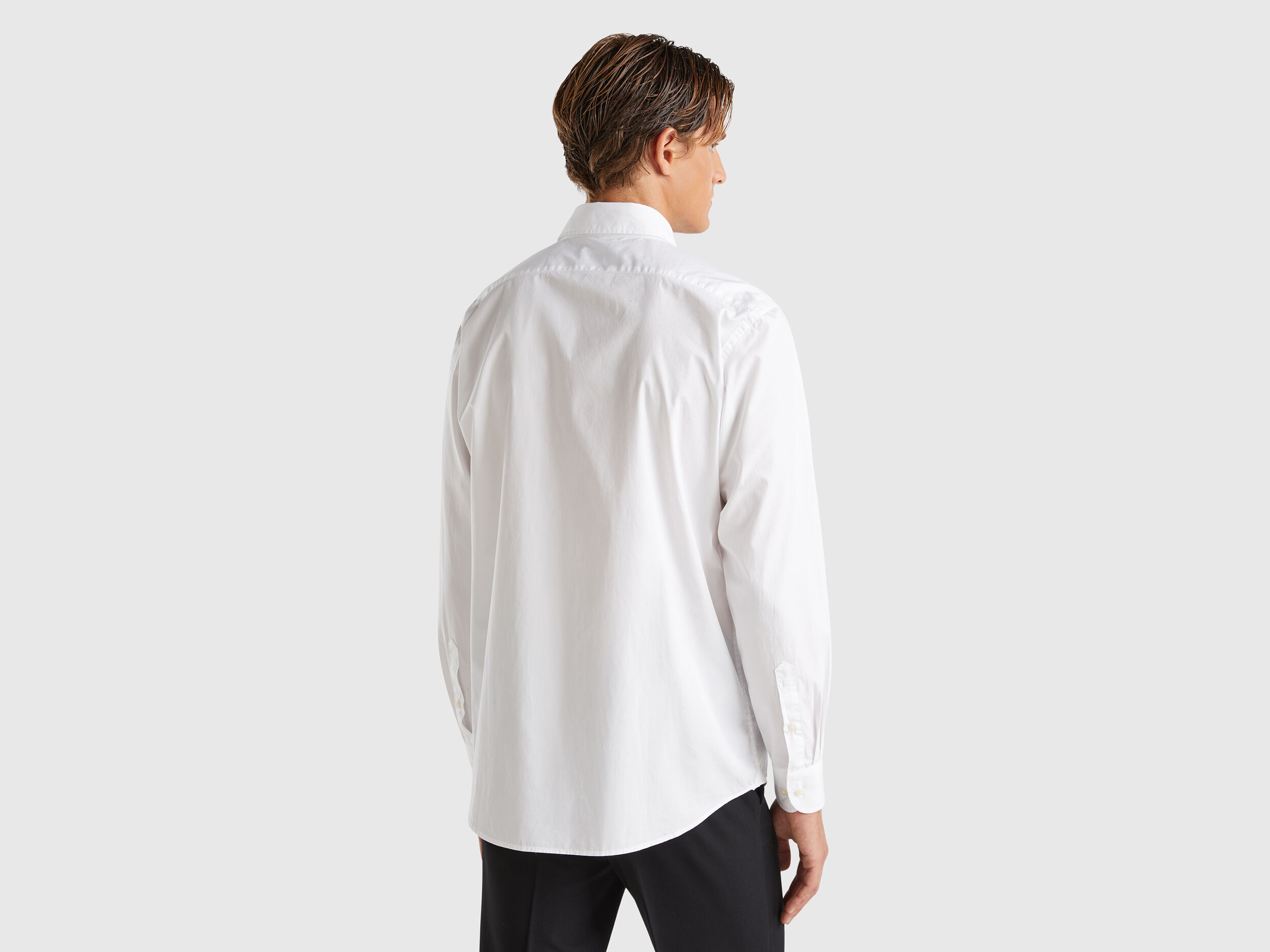 Camicia bianca bambina benetton sales