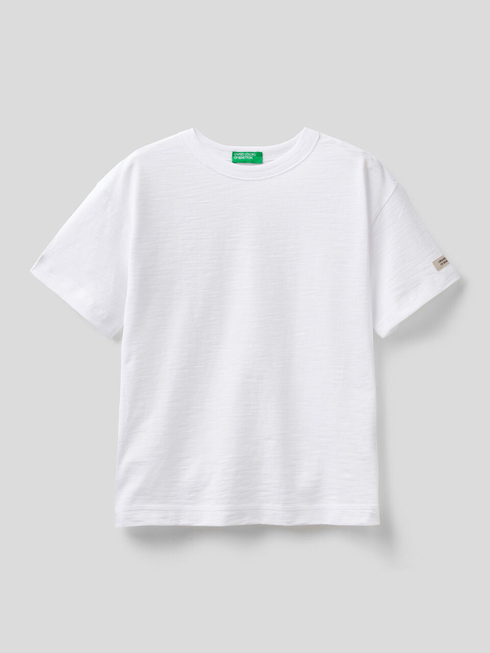 T-shirt manica corta in cotone bio image number 1