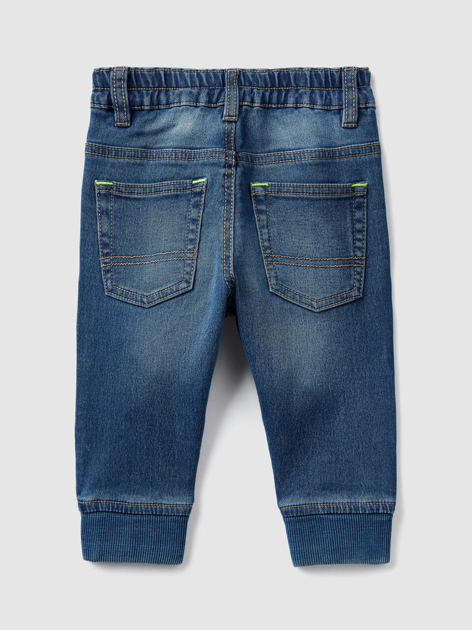 Jeans con cavigliere a costine image number 2