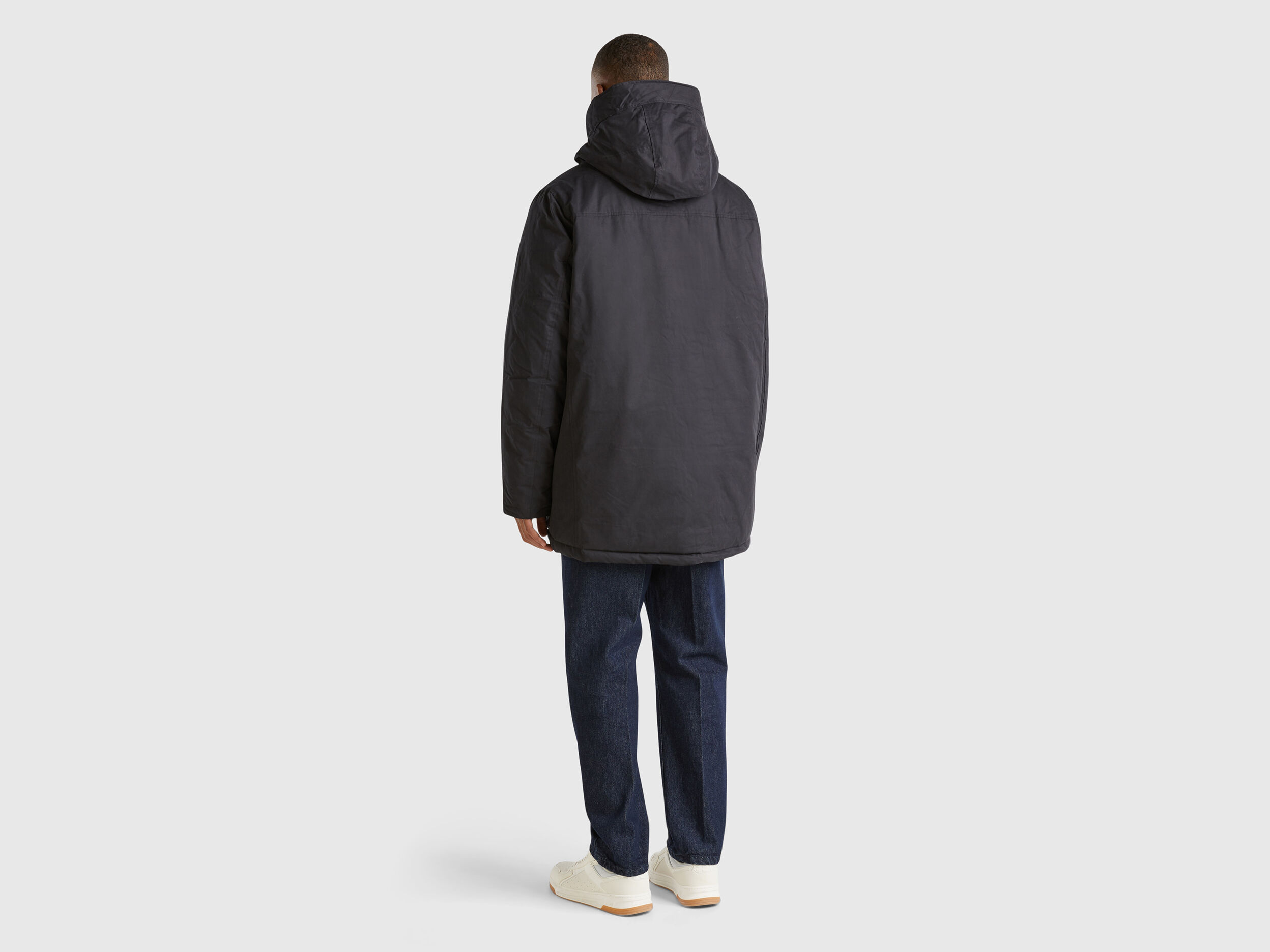Parka imbottito in nylon Nero Benetton