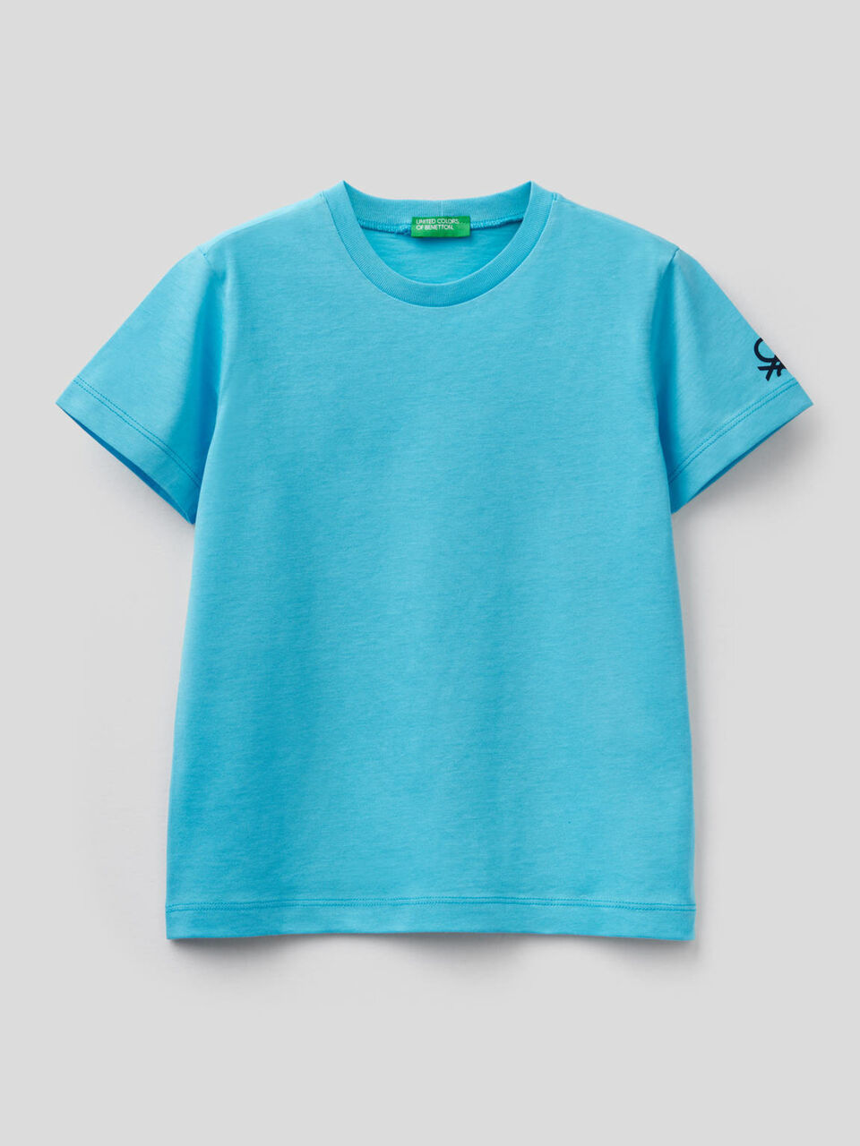 T-shirt in cotone biologico con stampa logo image number 1