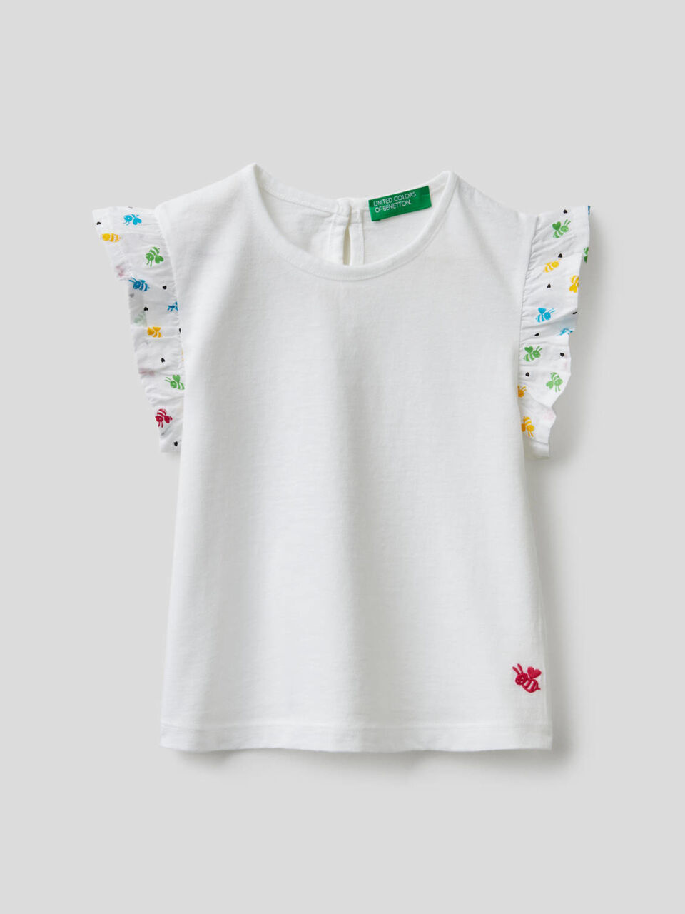 T-shirt con manica a volant image number 1