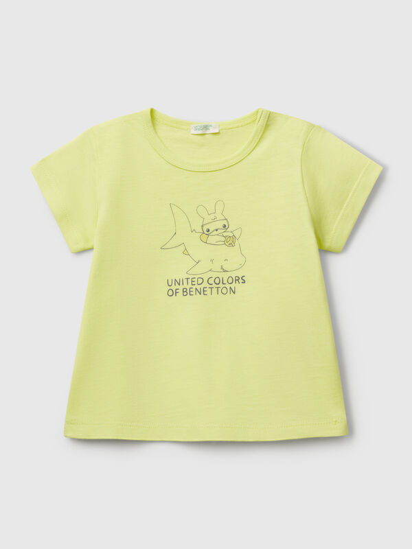 T-shirt manica corta con stampa Baby