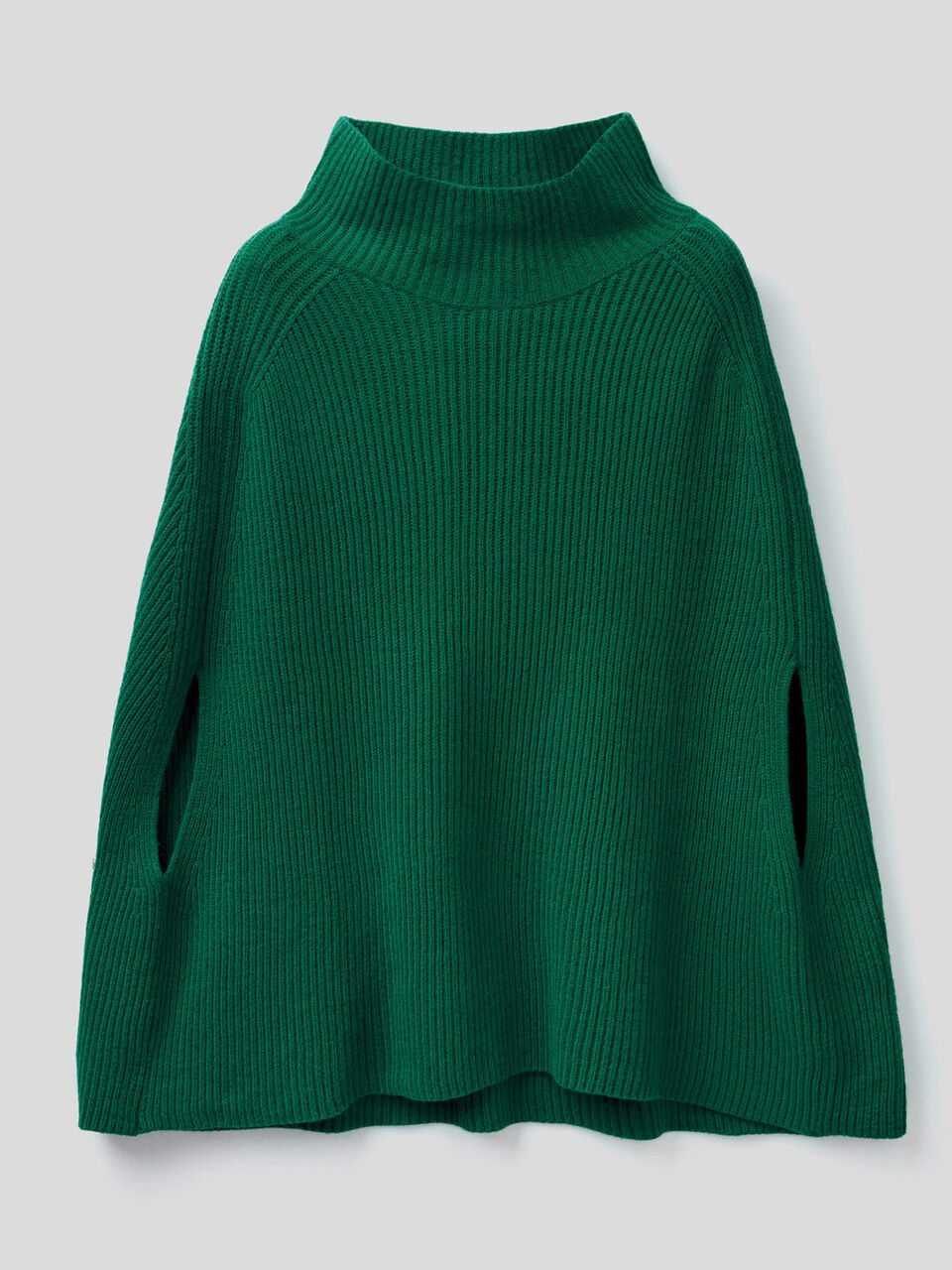 Poncho in soffice misto lana image number 1