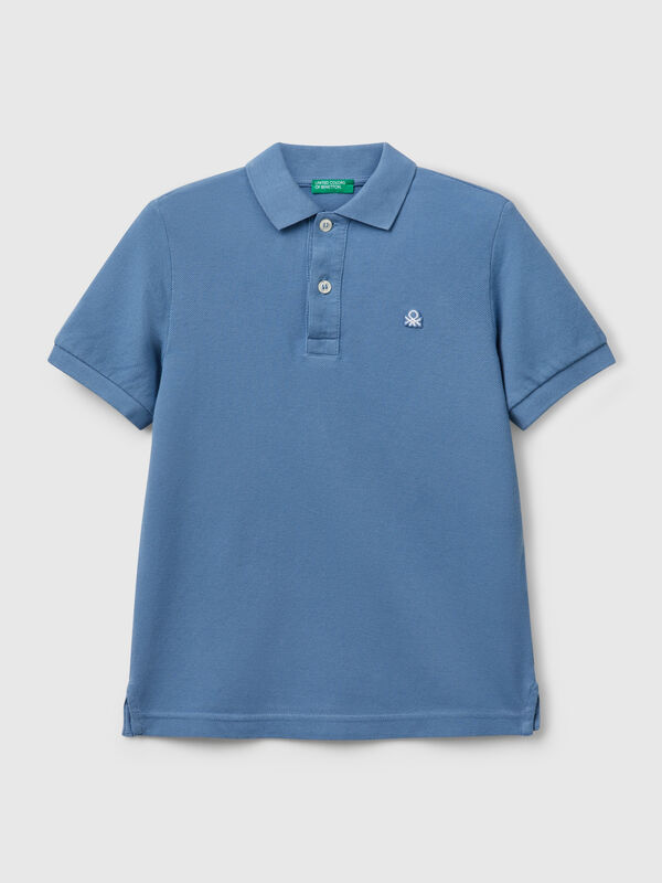 Polo slim fit in puro cotone Bambino