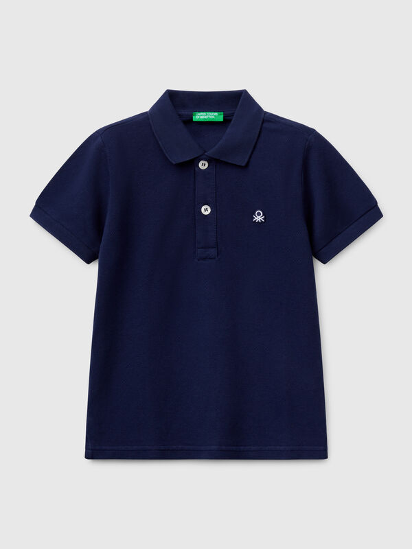 Polo manica corta in puro cotone Bambino
