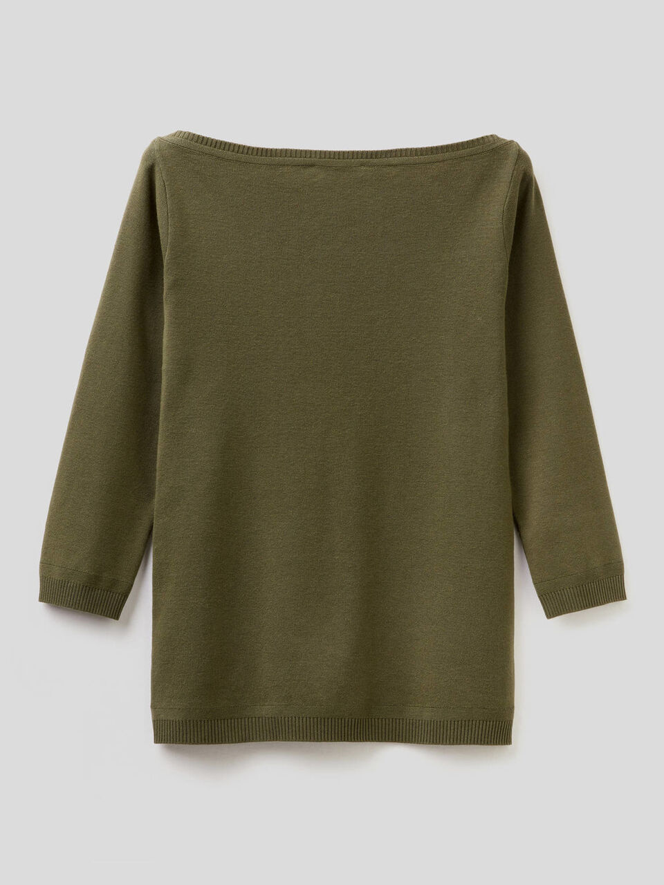 Maglia 100% cotone con scollo a barchetta image number 2