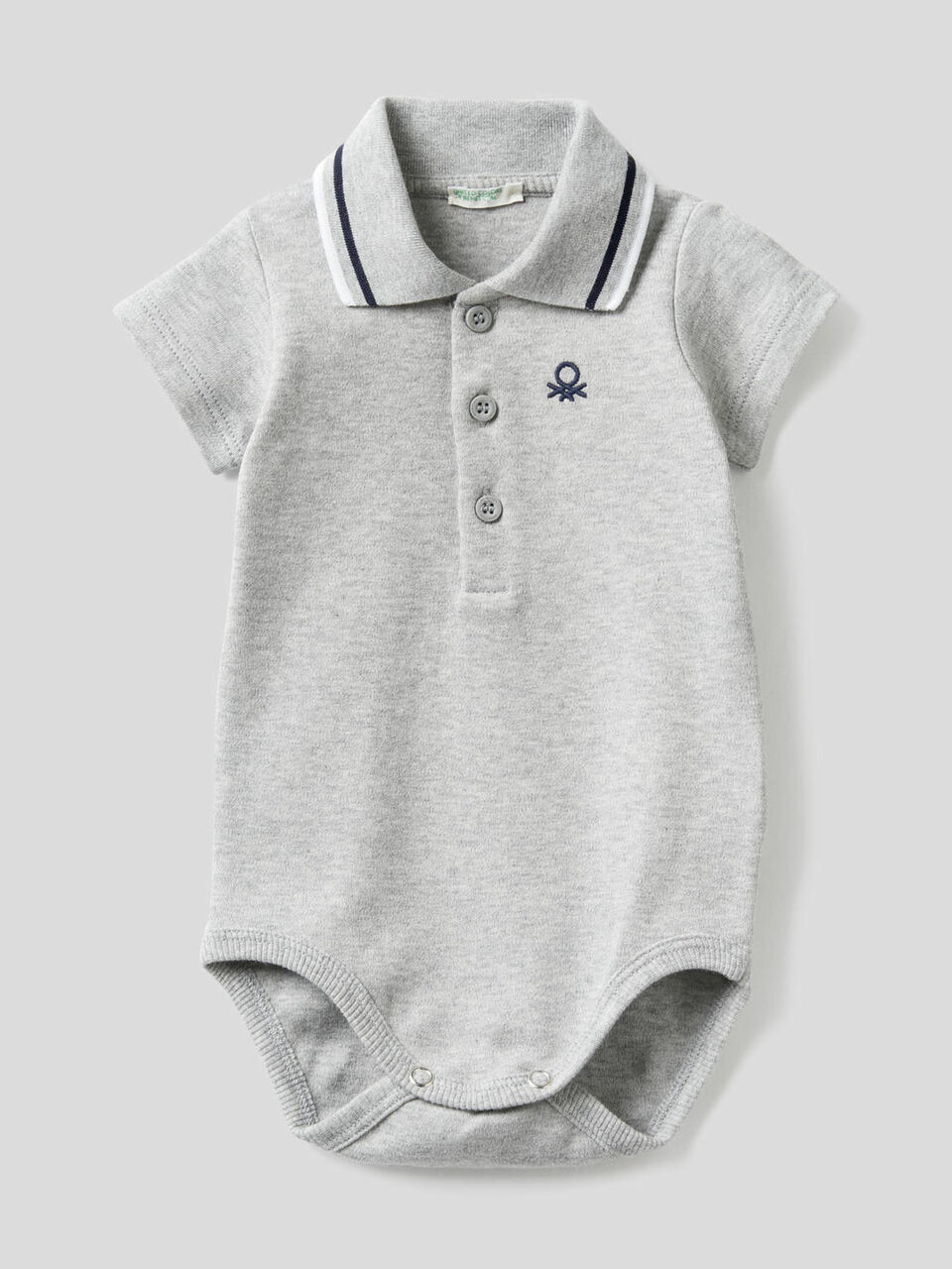 Body a polo in cotone biologico image number 1
