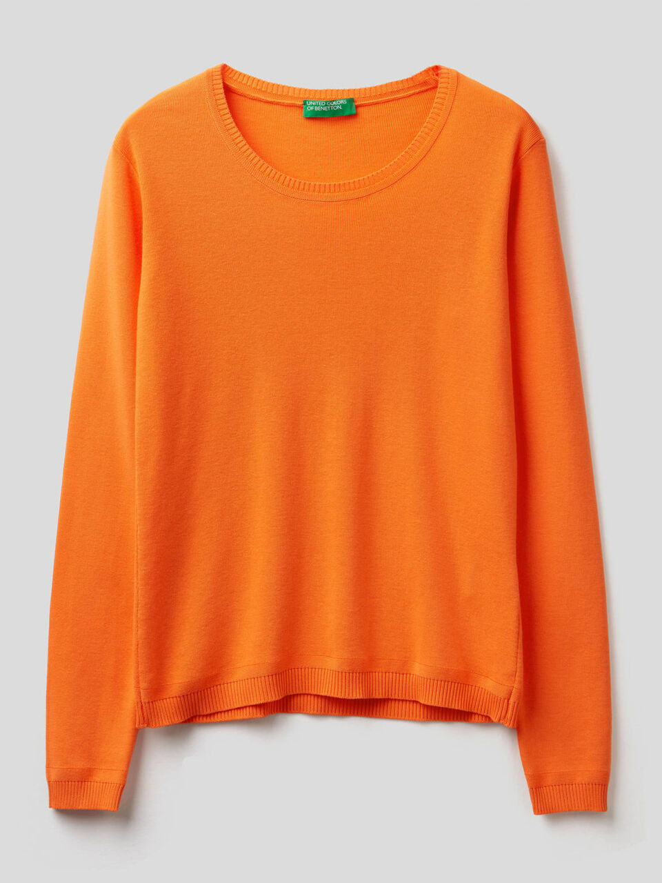 Maglia girocollo in puro cotone image number 1