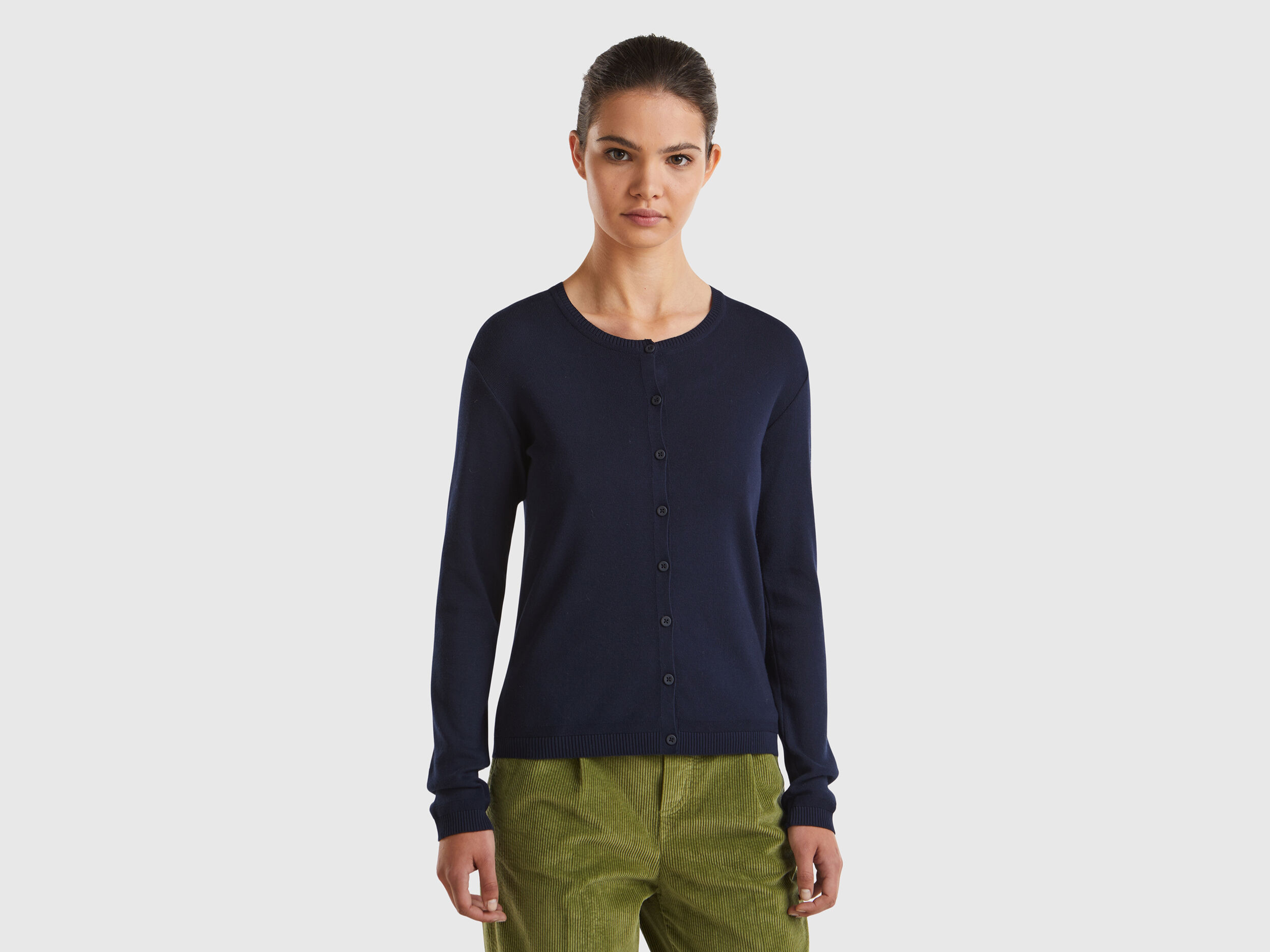 Benetton maglie cotone manica lunga outlet