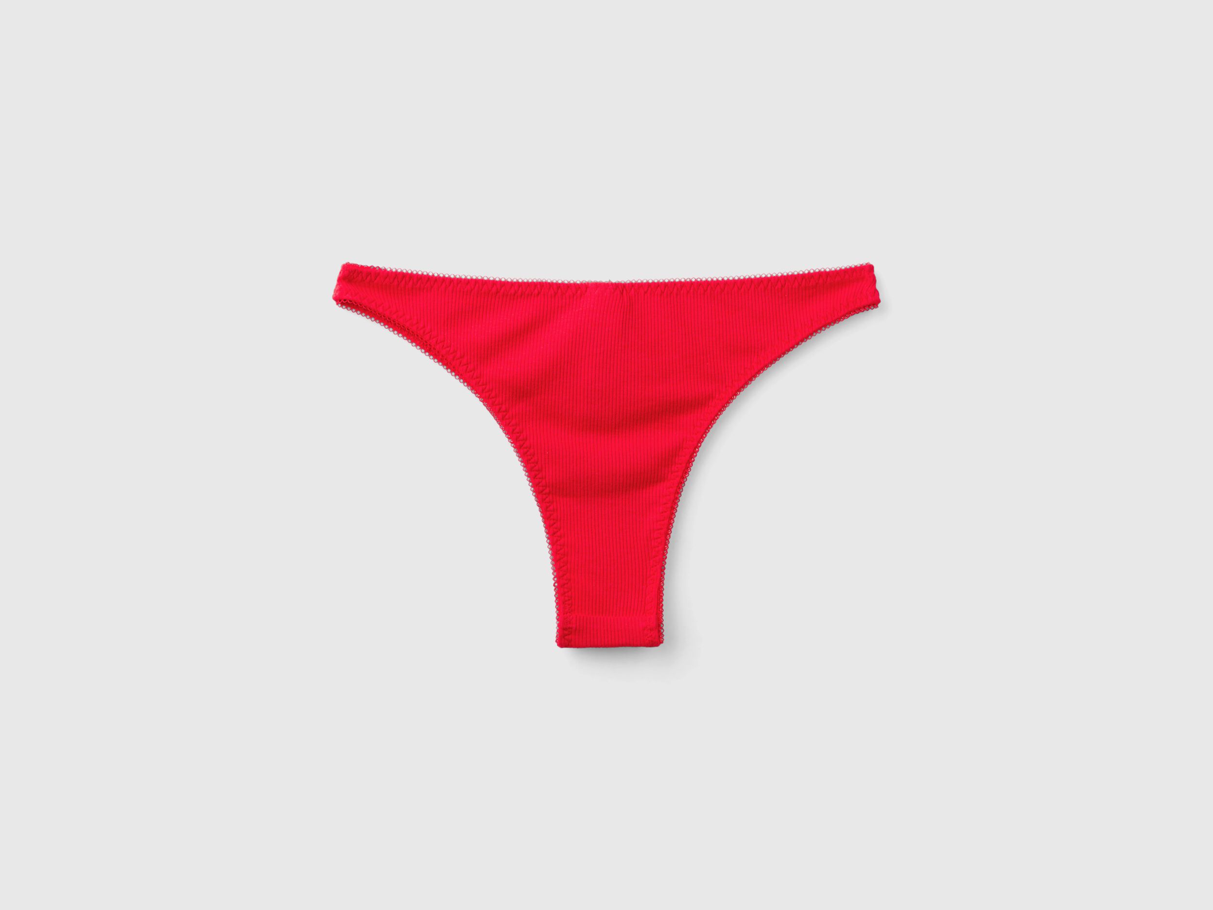 Slip natalizi rossi con ricamo lettering Rosso Benetton