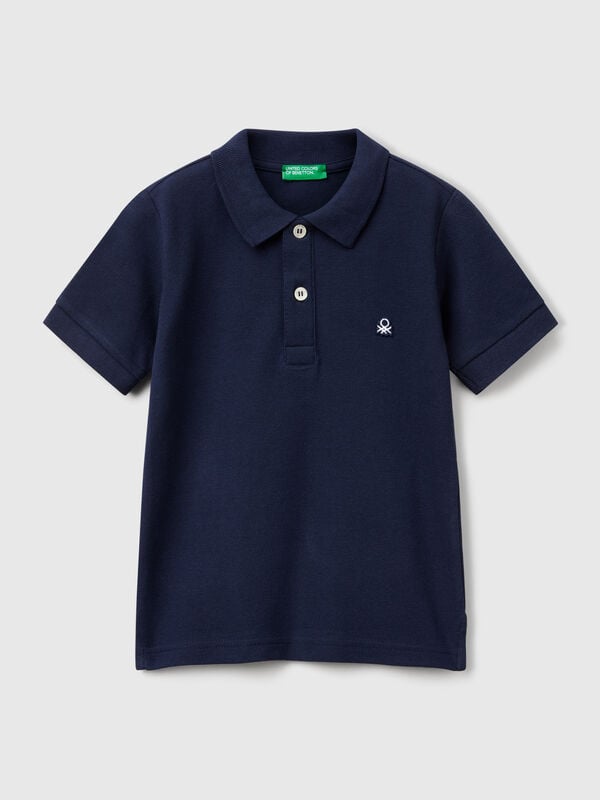 Polo manica corta in puro cotone Bambino