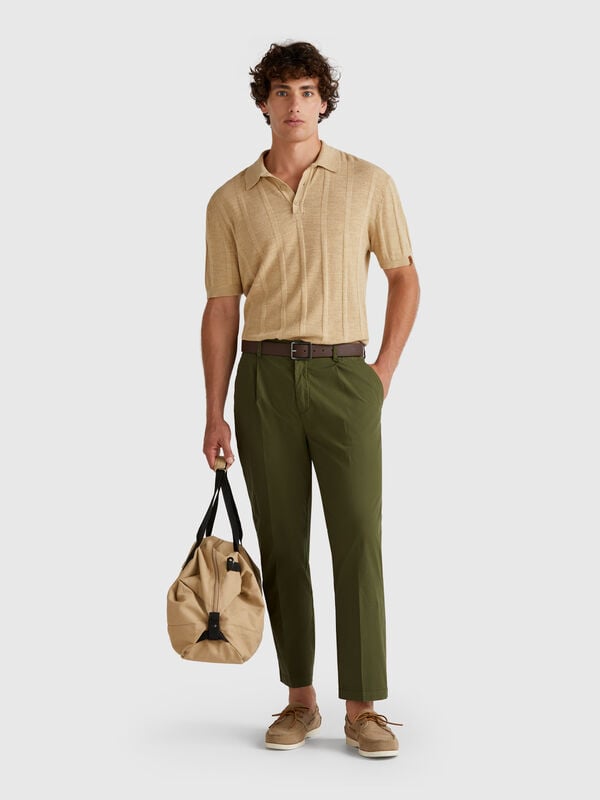Pantaloni in cotone leggero Uomo